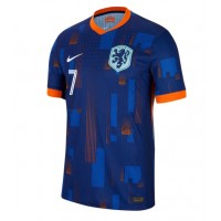 Camiseta Países Bajos Xavi Simons #7 Visitante Equipación Eurocopa 2024 manga corta